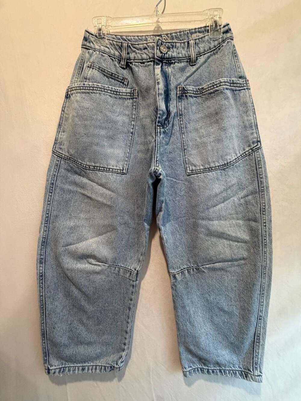 Rewash Low Pro Light Wash Denim Cargo Pants Size 5